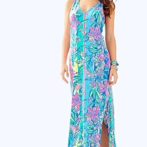Lilly Pulitzer Kerri Maxi Dress Easy Tiger